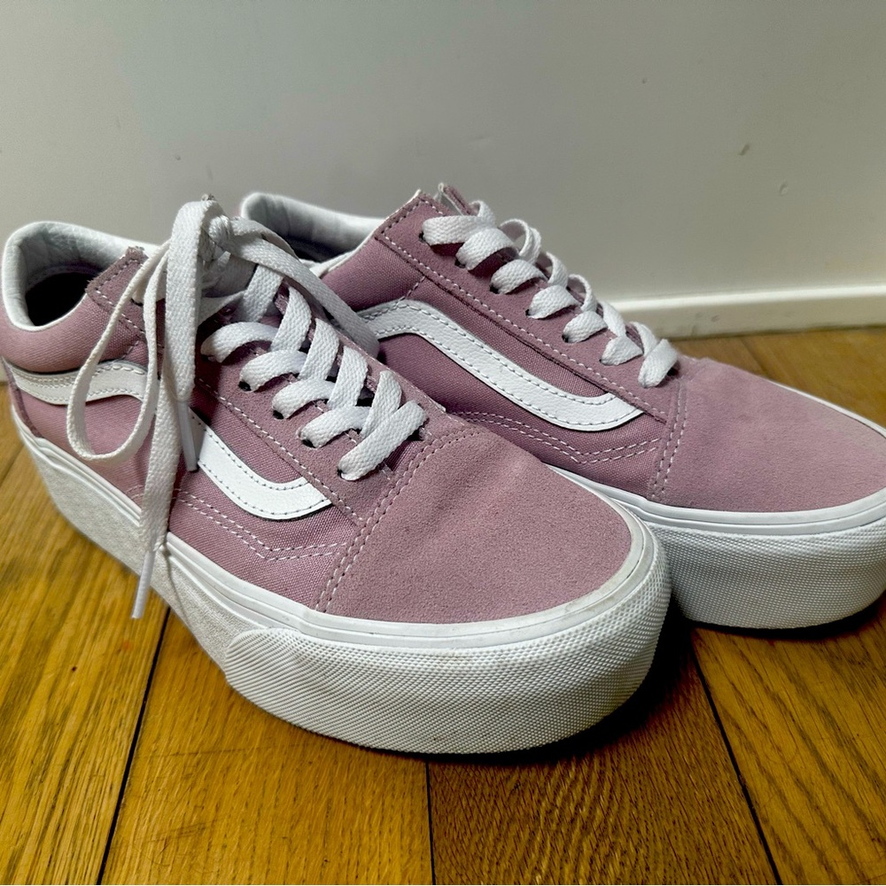 Platform womens vans sneakers size 7